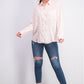 Camisa feminina Charter Club de tencel lisa, rosa, tamanho extra grande