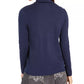 Camiseta feminina de gola alta Pima Charter Club, azul, tamanho XX-G