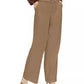 Calça feminina de cintura alta e perna larga INC International Concepts, tamanho 10