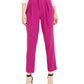 Calça feminina plissada de cintura alta Bar III, rosa médio, tamanho 8