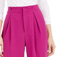 Calça feminina plissada de cintura alta Bar III, rosa médio, tamanho 8