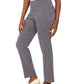 Calça feminina jacquard pull-on azul tamanho grande da coleção JM