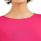 Suéter curto com gola redonda e bodycon feminino Bar III, vermelho, tamanho pequeno