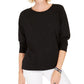 Moletom feminino salpicado Style &amp; Co, preto, tamanho X-S