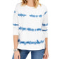 Moletom feminino tie-dye estilo &amp; co, branco, tamanho extrapequeno