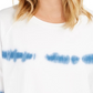 Moletom feminino tie-dye estilo &amp; co, branco, tamanho extrapequeno