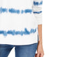 Moletom feminino tie-dye estilo &amp; co, branco, tamanho extrapequeno