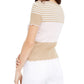 Blusa feminina estampada London da Maison Jules, bege, tamanho grande