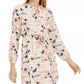 Vestido estampado com cordão feminino Maison Jules, rosa, tamanho grande