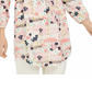 Vestido estampado com cordão feminino Maison Jules, rosa, tamanho grande