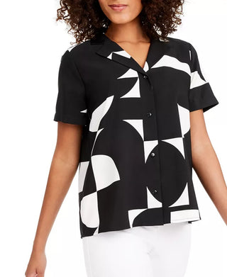 Blusa Alfani Feminina Colorblock Preta Tamanho P