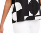 Blusa Alfani Feminina Colorblock Preta Tamanho P