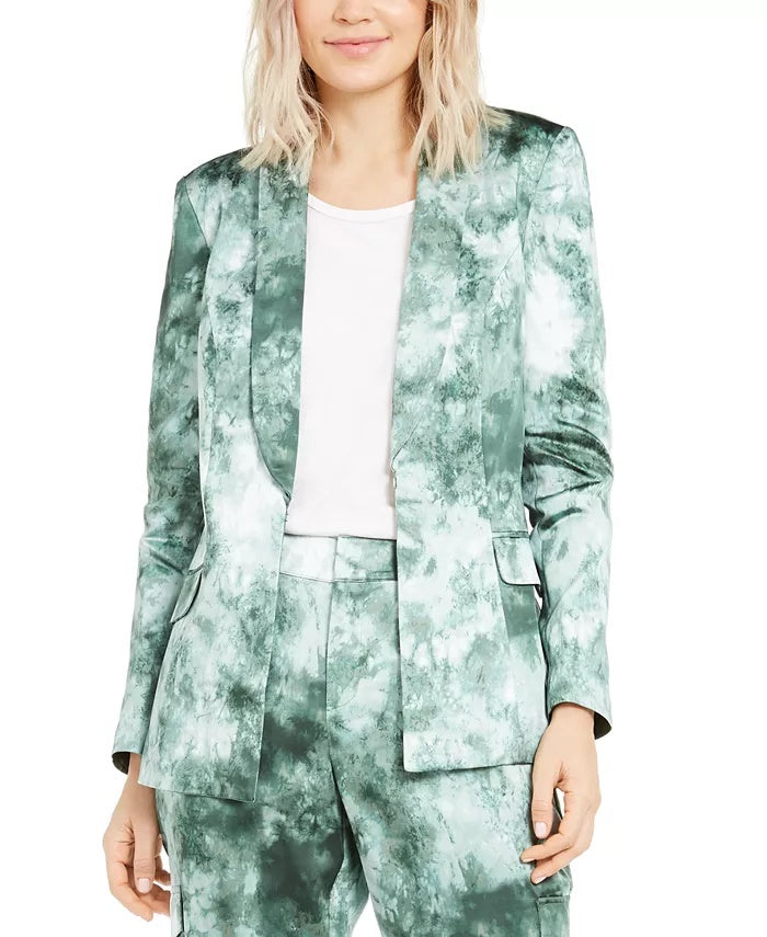 Blazer Tie Dye Feminino INC International Concepts Verde Tamanho Pequeno