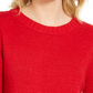 Suéter feminino com manga bufante Style &amp; Co, vermelho escuro, tamanho grande
