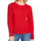 Suéter feminino com manga bufante Style &amp; Co, vermelho, tamanho pequeno