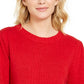 Suéter feminino com manga bufante Style &amp; Co, vermelho, tamanho pequeno