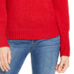 Suéter feminino com manga bufante Style &amp; Co, vermelho, tamanho pequeno