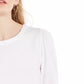 Charter Club Supima Puff Sleeve Top Feminino Branco Tamanho P