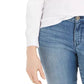 Charter Club Supima Puff Sleeve Top Feminino Branco Tamanho P