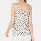Blusa feminina Bar III com bolinhas, branca, tamanho grande