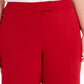 Calça feminina Anne Klein plus size com frente lisa e stretch, cinza, tamanho 24W