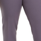 Calça feminina Anne Klein plus size com frente lisa e stretch, cinza, tamanho 24W
