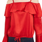 Blusa com babados e bainha amarrada BCX Junior, azul, tamanho grande