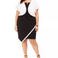 BCX Feminino Trendy Plus Faux Fur Shrug Branco Tamanho X-G
