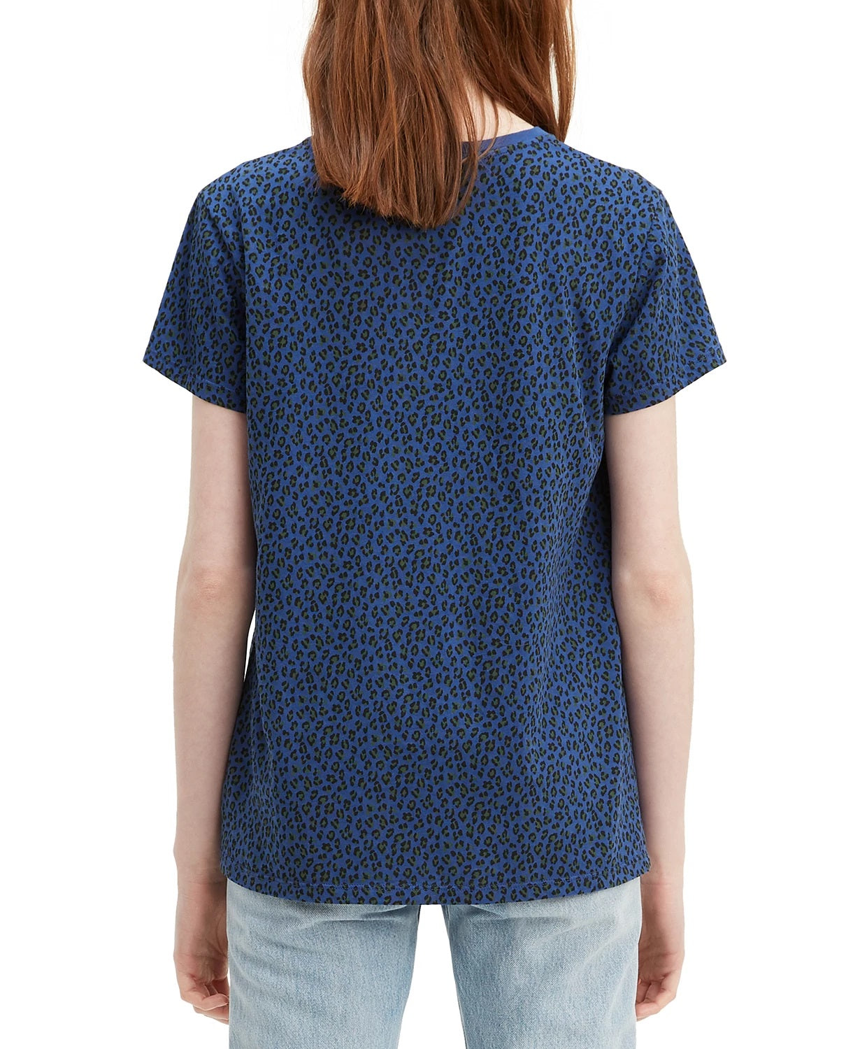 Camiseta Levi's Feminina Estampada em Algodão Perfect Azul Marinho Tamanho Médio