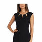 Vestido de festa feminino R &amp; M Richards estilo sereia com decote em V, preto, tamanho 8