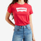 Camiseta Levi's Feminina Plus Size Trendy The Perfect Logo-Graphic Vermelha Tamanho 2X