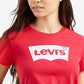 Camiseta Levi's Feminina Plus Size Trendy The Perfect Logo-Graphic Vermelha Tamanho 2X