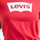 Camiseta Levi's Feminina Plus Size Trendy The Perfect Logo-Graphic Vermelha Tamanho 2X