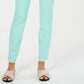 Calça feminina Charter Club Petite Cambridge Tummy-Control Slim-Leg Azul Tamanho 2PS