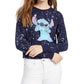 Blusa com estampa gráfica Stitch da Disney Junior, tamanho P, azul
