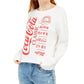 Moletom Coca-Cola com estampa infantil Love Tribes Juniors, tamanho extra grande, branco