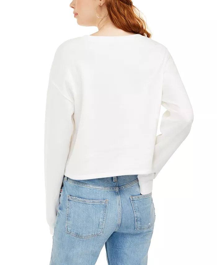 Moletom Coca-Cola com estampa infantil Love Tribes Juniors, tamanho extra grande, branco