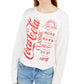 Moletom Coca-Cola com estampa infantil Love Tribes Juniors, tamanho extra grande, branco