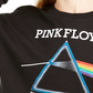 Moletom Cropped Love Tribe Junior Pink Floyd com Estampa Preta Tamanho Médio