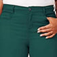 Jeans feminino plus size com controle de barriga e perna justa, estilo &amp; co, verde, tamanho 24