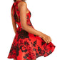 Vestido City Studios Junior com recorte nas costas e ajuste evasê, vermelho, tamanho 13
