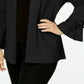 Cardigan feminino Alfani com mangas amarradas, preto, tamanho XXG
