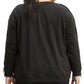 Top Levi's Trendy Reese com franjas feminino, preto, tamanho X-G
