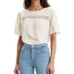 Camiseta Levi's Noe Lace Contrast Feminina Branca Tamanho XX-G