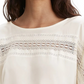 Camiseta Levi's Noe Lace Contrast Feminina Branca Tamanho XX-G