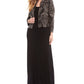 Vestido e jaqueta Alex Evenings femininos, marrom, tamanho 14