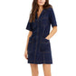 Nanette Lepore Vestido-camisa jeans feminino escuro