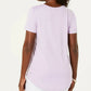 JM Collection Top feminino com decote redondo, roxo, tamanho extra grande