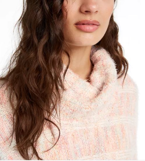 Suéter American Rag Junior's Gola Alta Bege Tamanho X-S