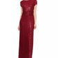 Vestido de renda com lantejoulas da SL Women's Fashions, vermelho, tamanho 10